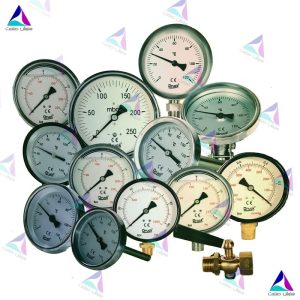 مانومتر دراک صفحه 100 میلیمتر روغنی دنده از پشت