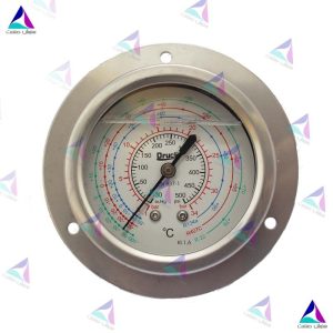 مانومتر دراک صفحه 60 میلیمتر روغنی دنده از پشت فریونی