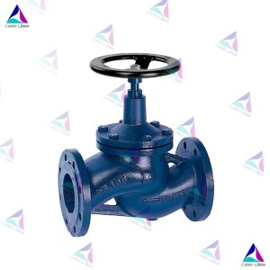 شیر کنترل جریان به همراه نشیمنگاه میوال PN 16 (flow valve with bellows MIVAL)
