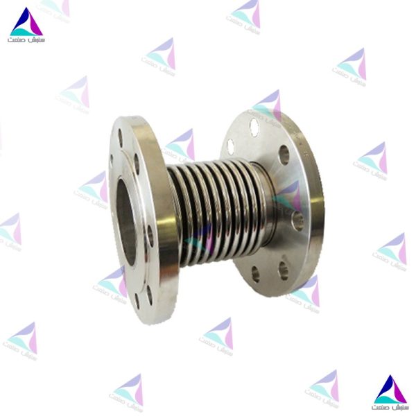 لرزه گیر آکاردئونی دو جداره فلنچی PN16 ارتعاشات صنعتی ایران