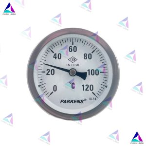 ترمومتر پکنز چین PAKKENS صفحه 6 سانت افقی 120 درجه