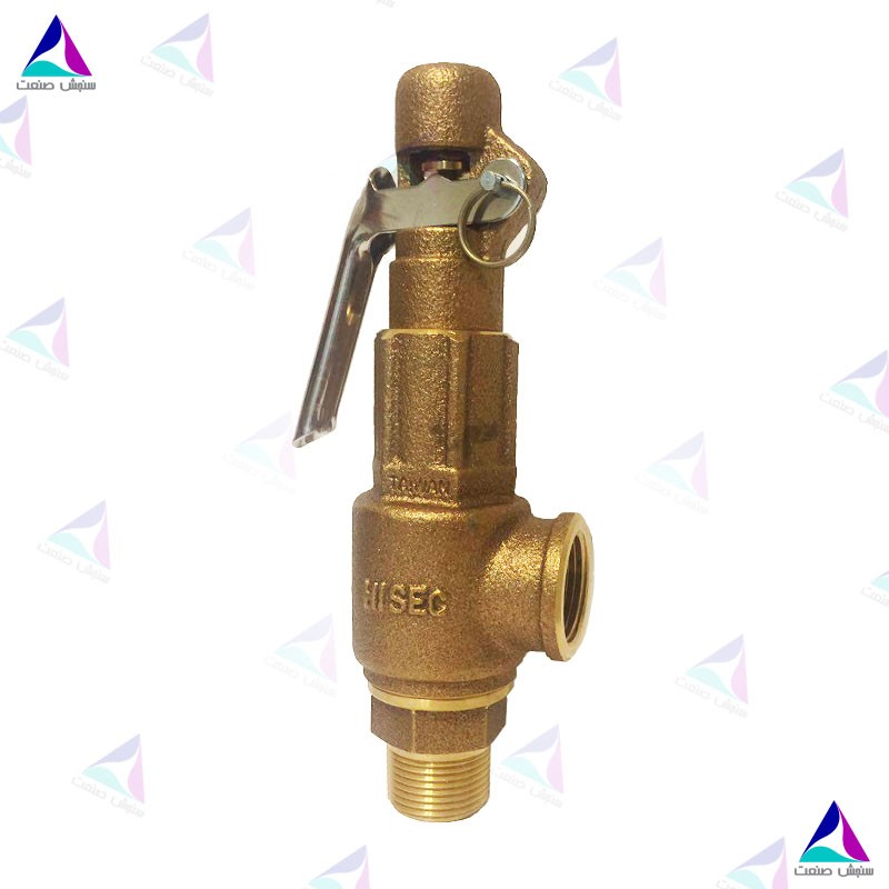 شیر-اطمینان-برنجی-اهرم-دار-هایسک شیر اطمینان 2 اینچ اهرمدار هایسک HISEC اصل